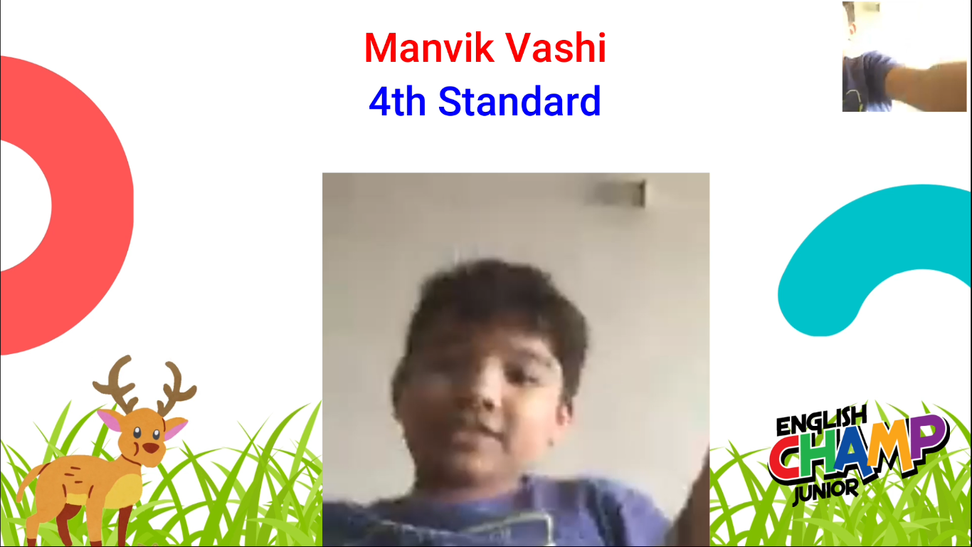 Manvik Vashi - English Champ Junior